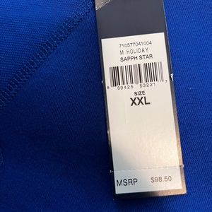 Brand new blue polo sweater never worn